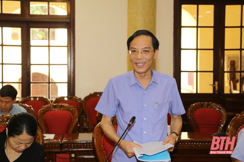 Thường trực Tỉnh ủy duyệt nội dung, chương trình Đại hội đại biểu Hội Chữ thập đỏ tỉnh Thanh Hóa lần thứ X, nhiệm kỳ 2022-2027