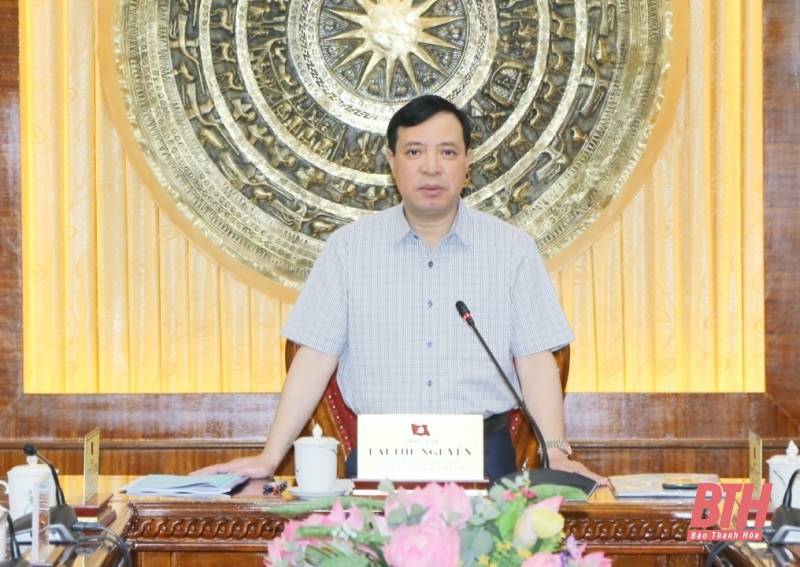 Thường trực Tỉnh ủy duyệt nội dung, chương trình Đại hội đại biểu Hội Chữ thập đỏ tỉnh Thanh Hóa lần thứ X, nhiệm kỳ 2022-2027