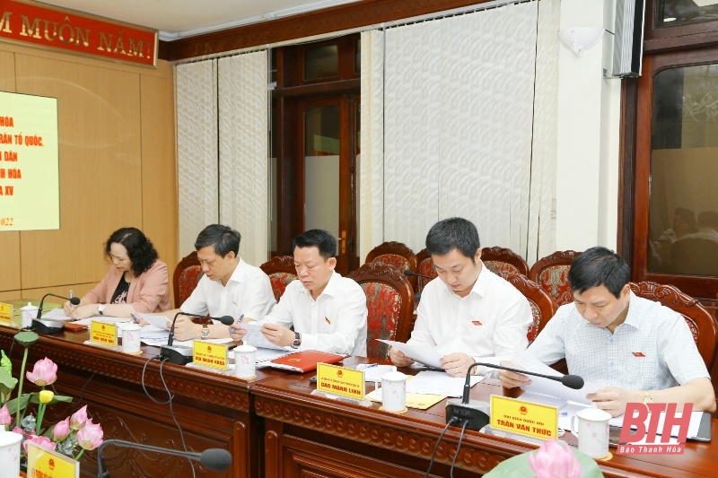 Đoàn ĐBQH tỉnh Thanh Hóa làm việc với UBND, Ủy ban MTTQ tỉnh và các cơ quan khối tư pháp