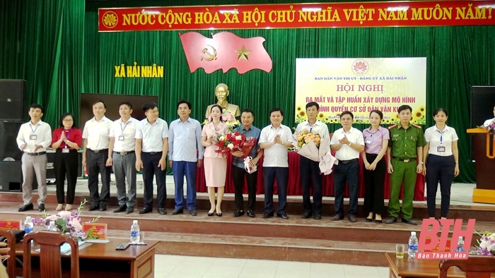 Ra mắt mô hình điểm “Chính quyền cơ sở dân vận khéo tại xã Hải Nhân