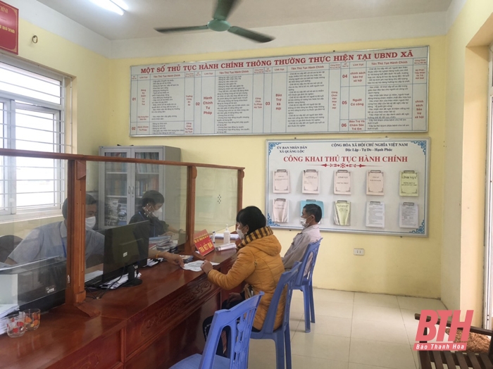 Xây dựng “Chính quyền thân thiện vì Nhân dân phục vụ” ở xã Quảng Lộc