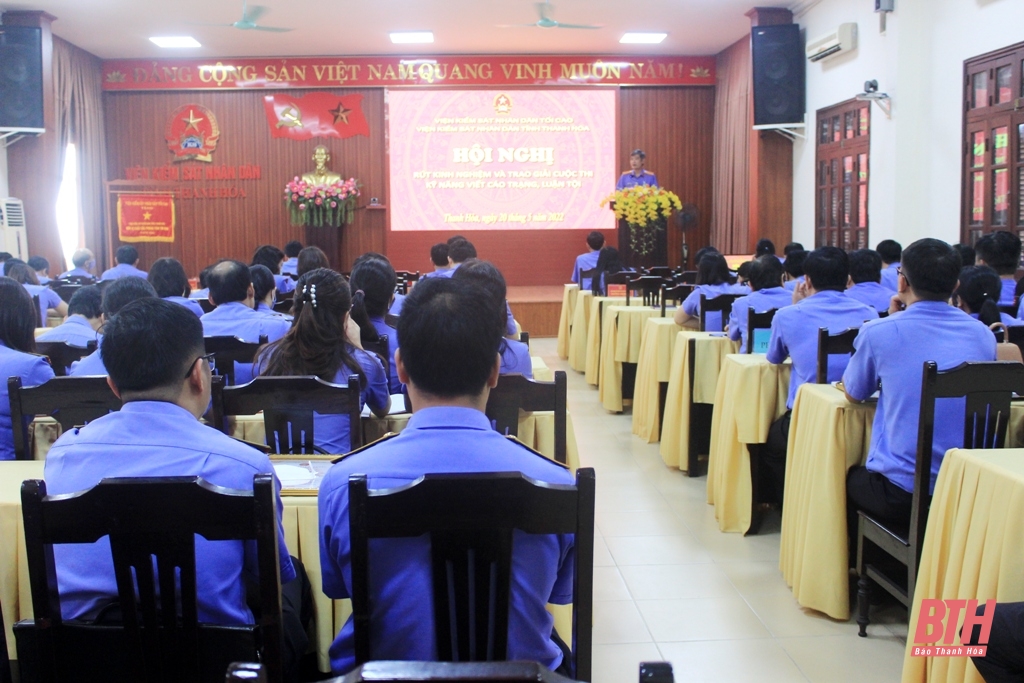 Viện kiểm sát Nhân dân tỉnh Thanh Hoá trao giải Cuộc thi kỹ năng viết cáo trạng, luận tội