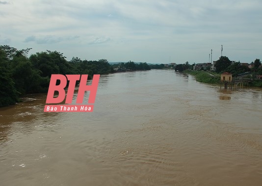Yêu cầu các huyện Thạch Thành, Vĩnh Lộc triển khai giải pháp ứng phó mực nước sông Bưởi đang dâng cao