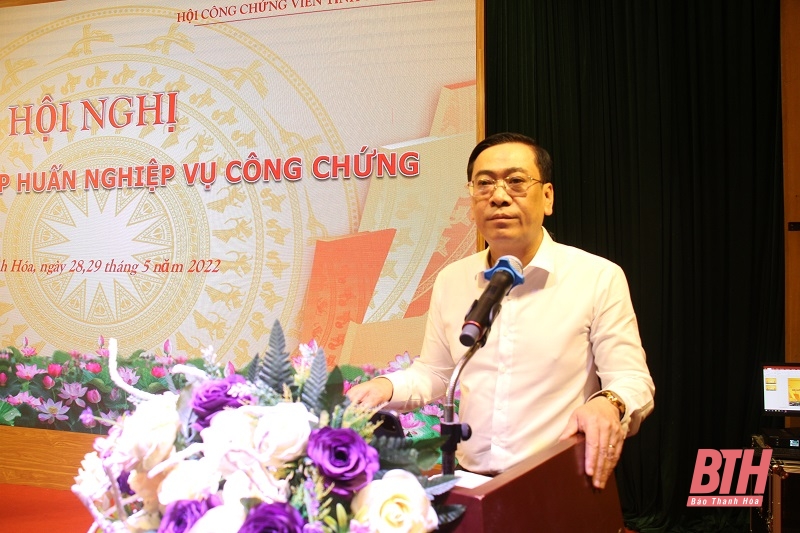 Bồi dưỡng, tập huấn nghiệp vụ công chứng năm 2022