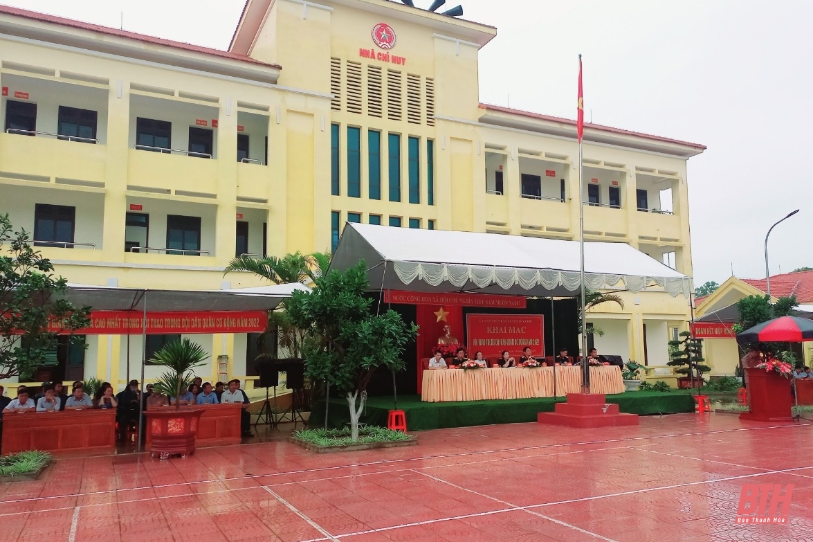 Huyện Yên Định tổ chức Hội thao Trung đội dân quân cơ động