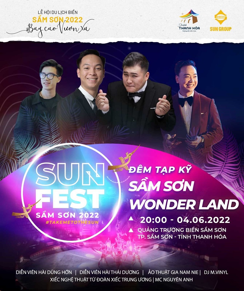 Nghệ thuật giải trí đa sắc màu được tôn vinh tại đêm tạp kỹ Sun Fest thứ 6 - Sam Son Wonder Land