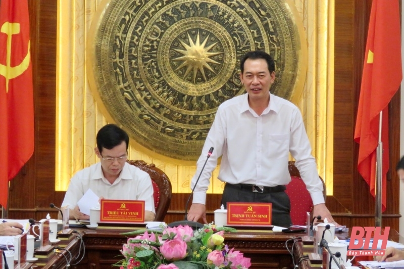 Thường trực Tỉnh ủy làm việc với Đoàn khảo sát của Ban Chỉ đạo Đề án 134 về thí điểm mô hình Hội người cao tuổi cấp tỉnh, cấp huyện tại tỉnh Thanh Hoá