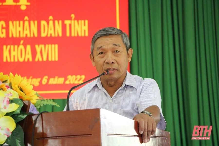 Đại biểu HĐND tỉnh tiếp xúc cử tri huyện Đông Sơn