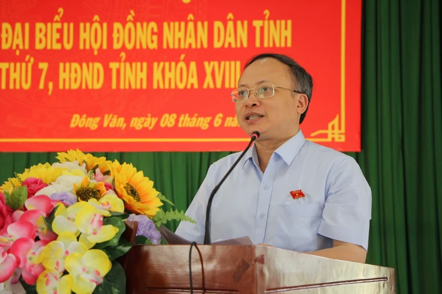 Đại biểu HĐND tỉnh tiếp xúc cử tri huyện Đông Sơn