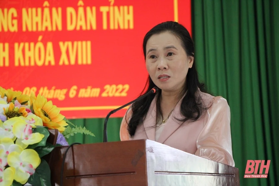 Đại biểu HĐND tỉnh tiếp xúc cử tri huyện Đông Sơn