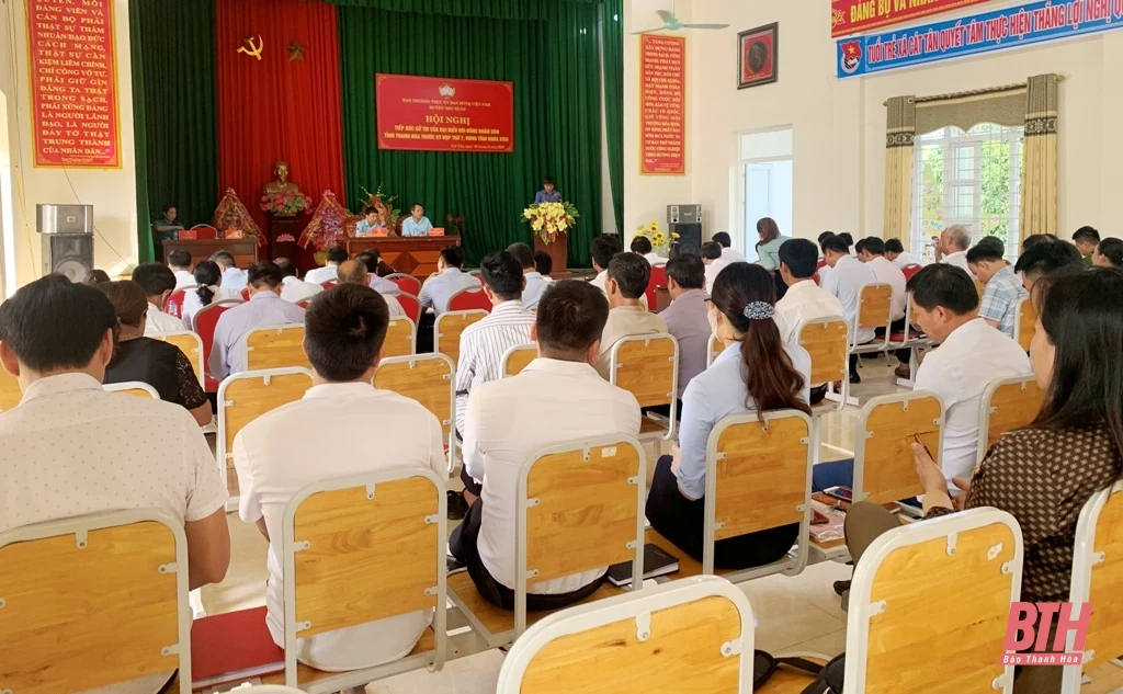 Tổ đại biểu HĐND tỉnh tiếp xúc cử tri huyện Nh ư Xuân