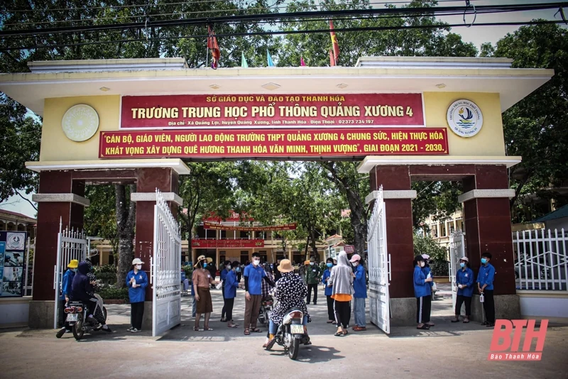 Huyện Quảng Xương bảo đảm an cho kỳ thi tuyển sinh vào lớp 10 THPT năm học 2022-2023