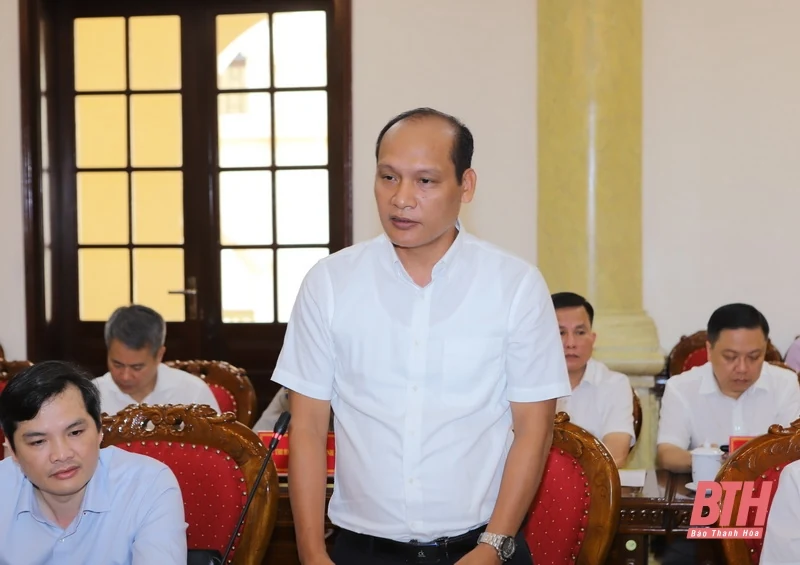 Đoàn công tác của Ban Chỉ đạo Trung ương về PCTN, tiêu cực làm việc với Ban Thường vụ Tỉnh ủy Thanh Hóa