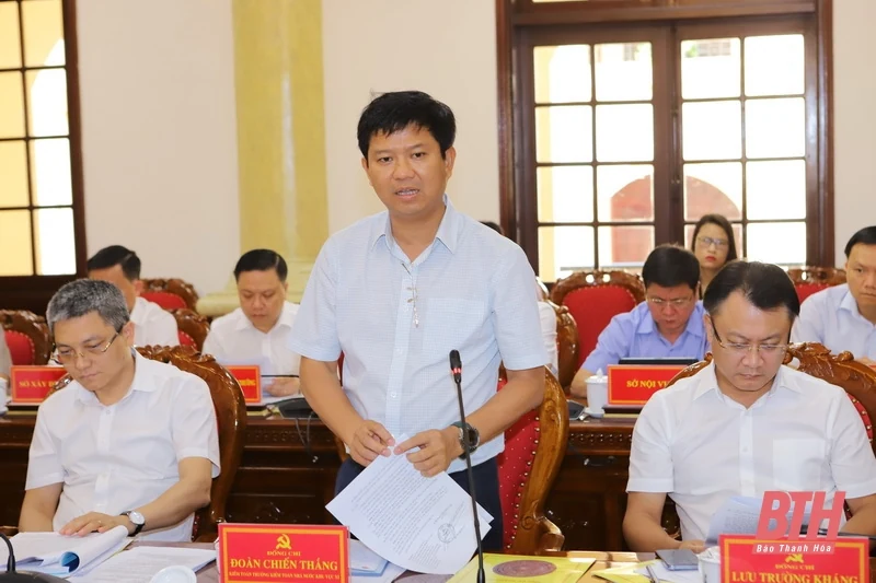 Đoàn công tác của Ban Chỉ đạo Trung ương về PCTN, tiêu cực làm việc với Ban Thường vụ Tỉnh ủy Thanh Hóa