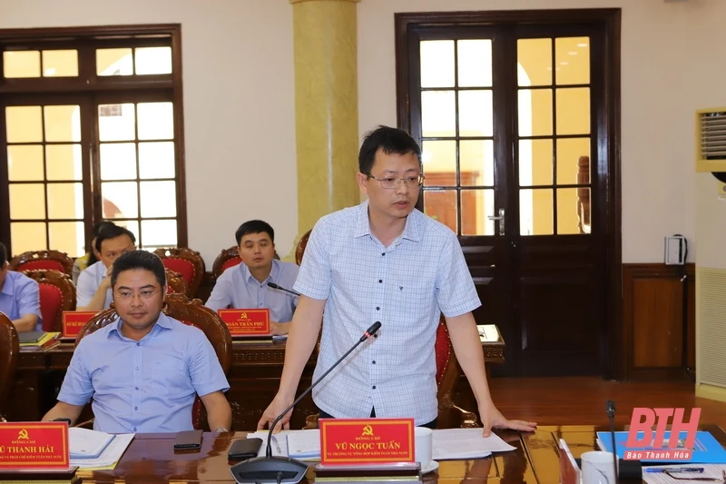 Đoàn công tác của Ban Chỉ đạo Trung ương về PCTN, tiêu cực làm việc với Ban Thường vụ Tỉnh ủy Thanh Hóa