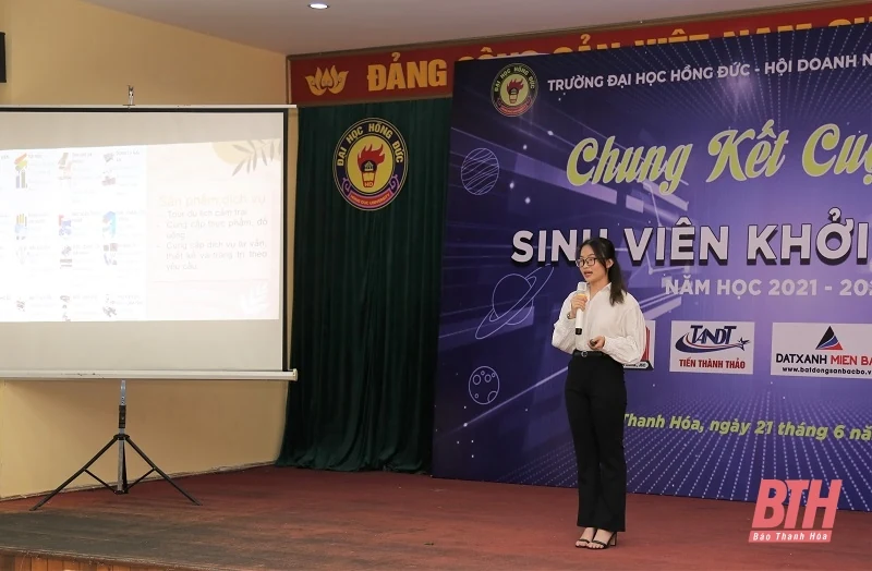 Chung kết Cuộc thi “Sinh viên khởi nghiệp” Trường ĐH Hồng Đức năm học 2021-2022