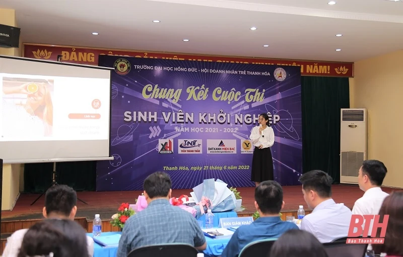 Chung kết Cuộc thi “Sinh viên khởi nghiệp” Trường ĐH Hồng Đức năm học 2021-2022