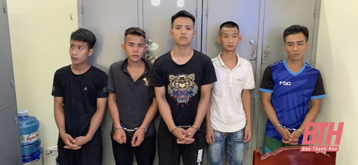 Công an huyện Triệu Sơn bắt nhiều đối tượng cướp tài sản