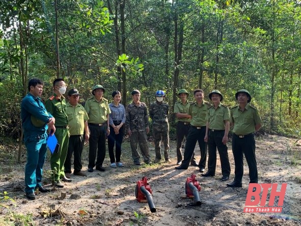 Kiểm tra công tác bảo vệ, phòng cháy, chữa cháy rừng ở BQL rừng phòng hộ Nghi Sơn
