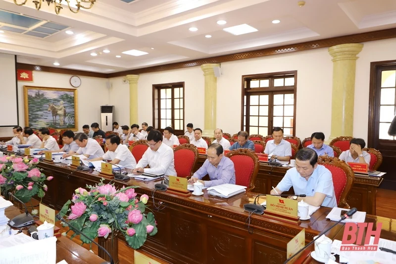 Ban Thường vụ Tỉnh ủy cho ý kiến vào các tờ trình của Ban Cán sự Đảng UBND tỉnh về tạo động lực phát triển kinh tế - xã hội