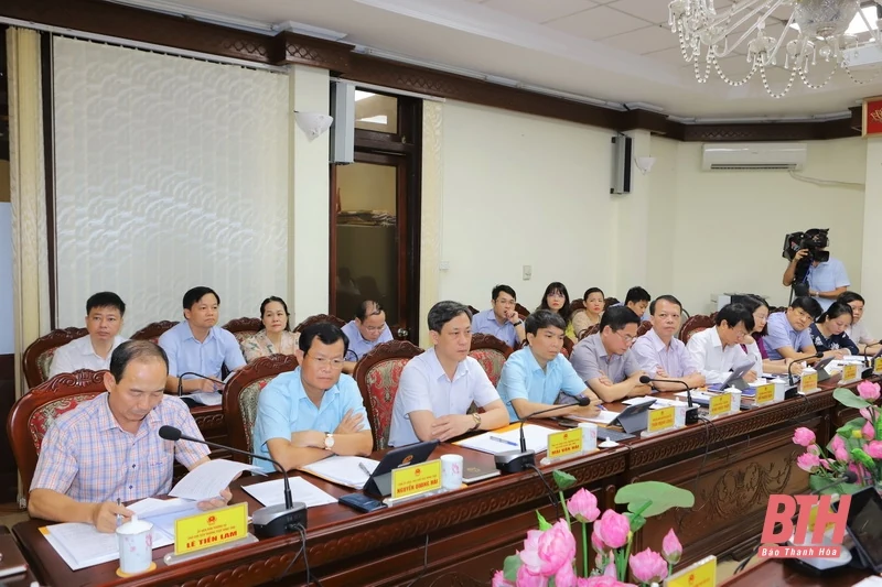 Thống nhất chương trình kỳ họp thứ 7 HĐND tỉnh Thanh Hoá khóa XVIII, nhiệm kỳ 2021-2026