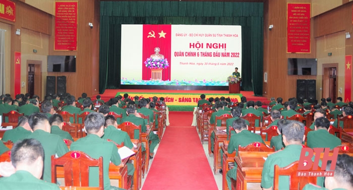 Bộ CHQS tỉnh tổ chức Hội nghị quân chính 6 tháng đầu năm 2022
