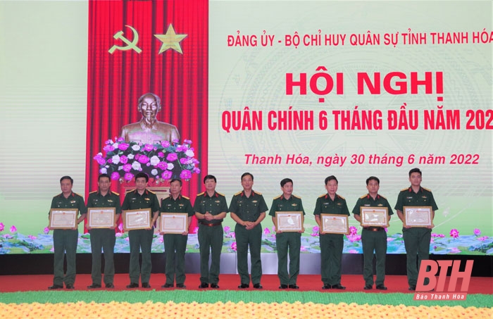 Bộ CHQS tỉnh tổ chức Hội nghị quân chính 6 tháng đầu năm 2022