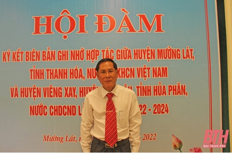 Đưa quan hệ giữa huyện Mường Lát và Viêng Xay, Sốp Bâu (Lào) lên tầm cao mới