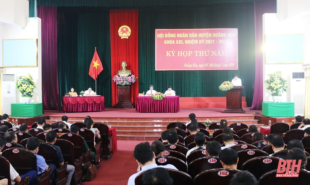 HĐND huyện Hoằng Hoá khoá XXI tổ chức kỳ họp thứ 5