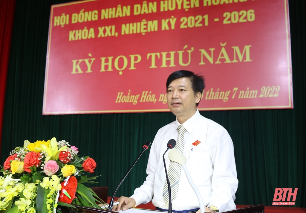 HĐND huyện Hoằng Hoá khoá XXI tổ chức kỳ họp thứ 5