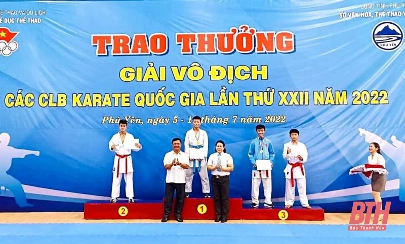 Giải Vô địch các CLB Karate Quốc gia 2022: Thanh Hóa gây ấn tượng với 4 huy chương vàng