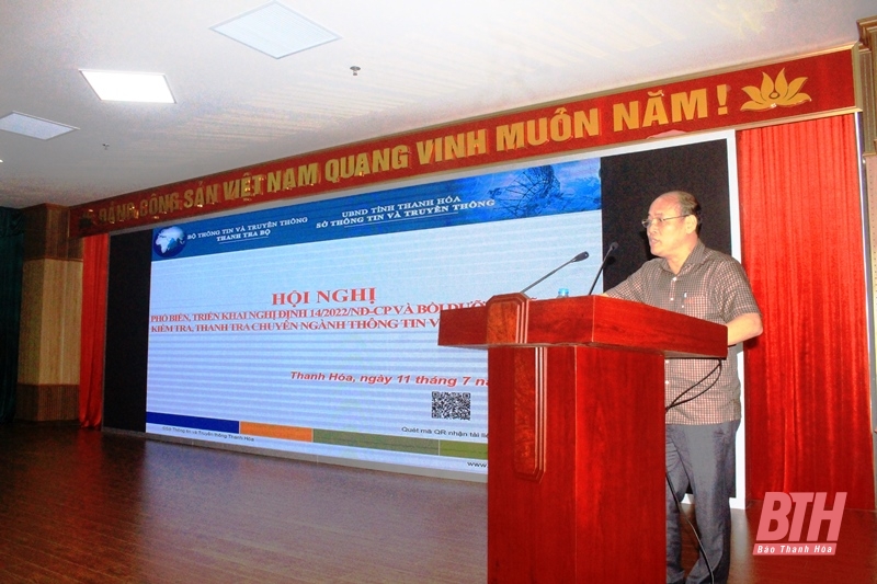 Phổ biến, triển khai Nghị định 14/2022/NĐ-CP và bồi dưỡng kỹ năng kiểm tra, thanh tra chuyên ngành thông tin và truyền thông