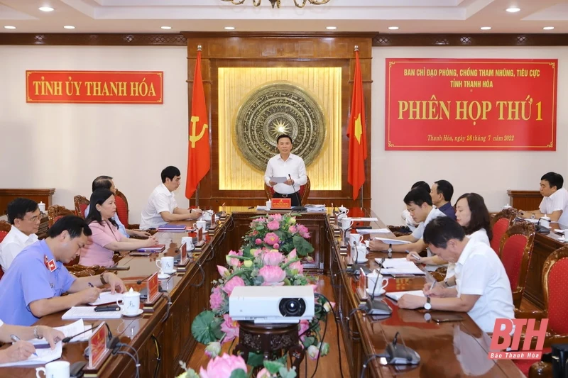 Ban Chỉ đạo phòng, chống tham nhũng, tiêu cực tỉnh Thanh Hóa họp phiên thứ nhất