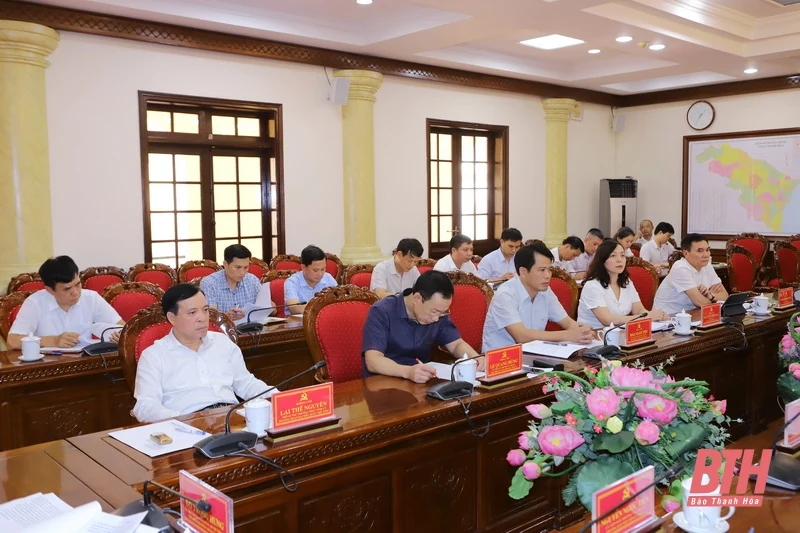 Ban Chỉ đạo phòng, chống tham nhũng, tiêu cực tỉnh Thanh Hóa họp phiên thứ nhất