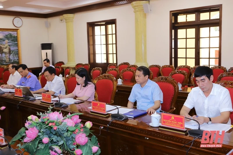 Ban Chỉ đạo phòng, chống tham nhũng, tiêu cực tỉnh Thanh Hóa họp phiên thứ nhất