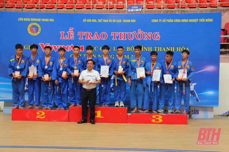 Huyện Ngọc Lặc nhất toàn đoàn tại Giải Vovinam các CLB tỉnh Thanh Hóa - Cúp Tiến Nông 2022