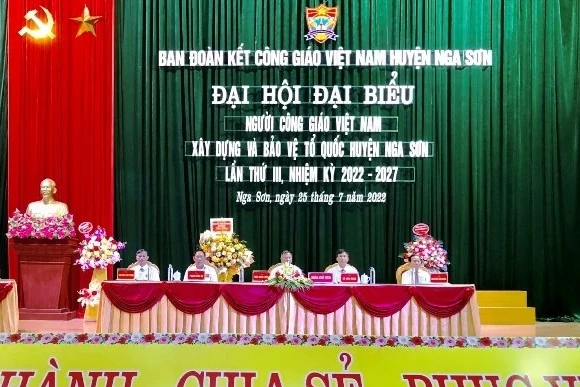 Đại hội đại biểu Người Công giáo xây dựng và bảo vệ Tổ quốc huyện Nga Sơn lần thứ III