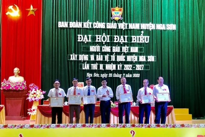 Đại hội đại biểu Người Công giáo xây dựng và bảo vệ Tổ quốc huyện Nga Sơn lần thứ III