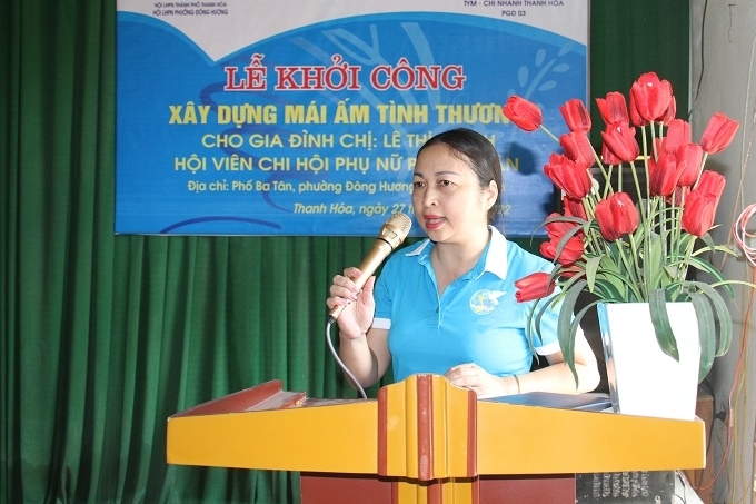 TYM Chi nhánh Thanh Hóa khởi công xây dựng Mái ấm tình thương cho hội viên phụ nữ nghèo
