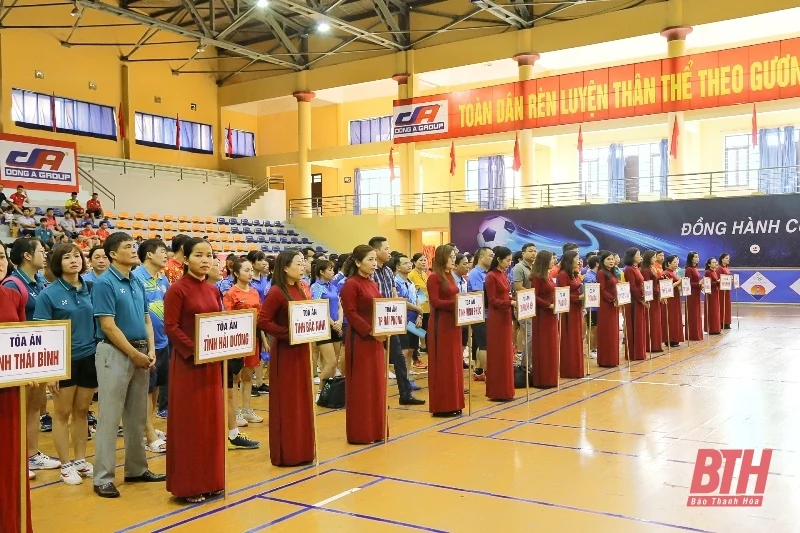 Khai mạc Hội thao Cụm thi đua số 1 - Tòa án Nhân dân các tỉnh, thành phố khu vực đồng bằng và trung du Bắc Bộ năm 2022