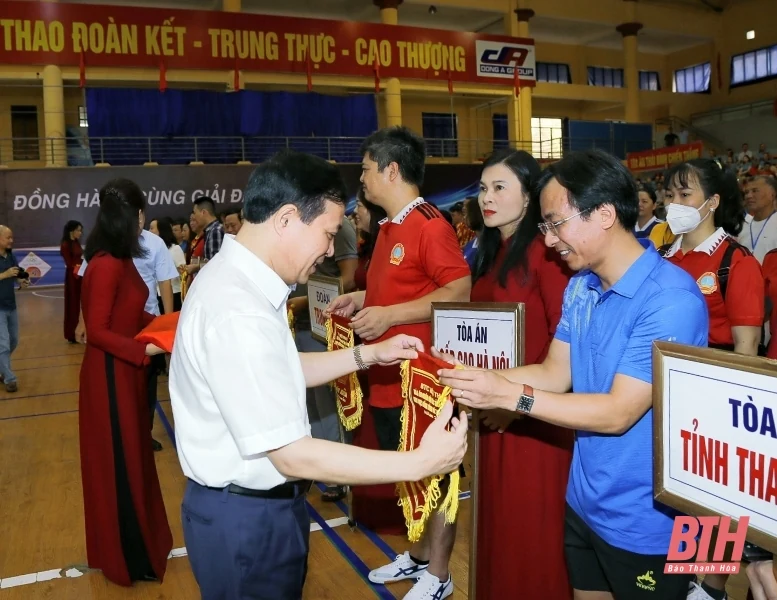 Khai mạc Hội thao Cụm thi đua số 1 - Tòa án Nhân dân các tỉnh, thành phố khu vực đồng bằng và trung du Bắc Bộ năm 2022