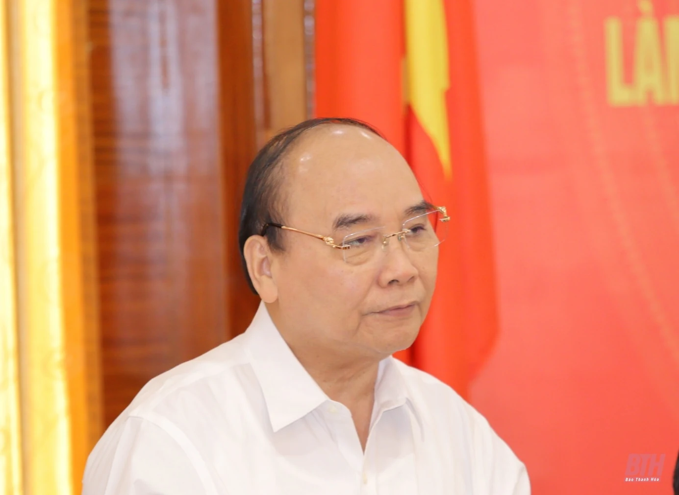 Chủ tịch nước Nguyễn Xuân Phúc làm việc với Ban Thường vụ Tỉnh ủy Thanh Hóa