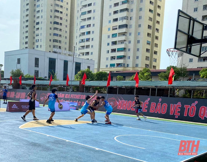 32 đội bóng tranh tài tại Giải vô địch bóng rổ 3x3 tỉnh Thanh Hóa năm 2022