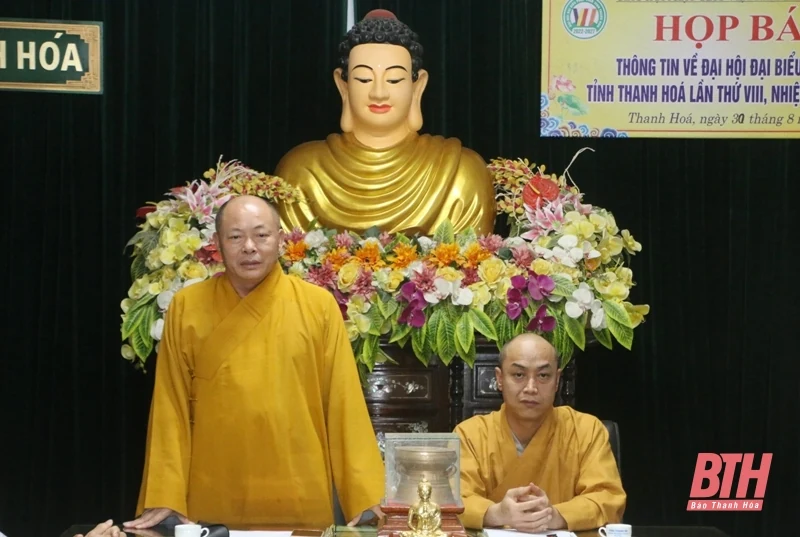 Họp báo thông tin về Đại hội đại biểu Phật giáo tỉnh Thanh Hóa khóa VIII