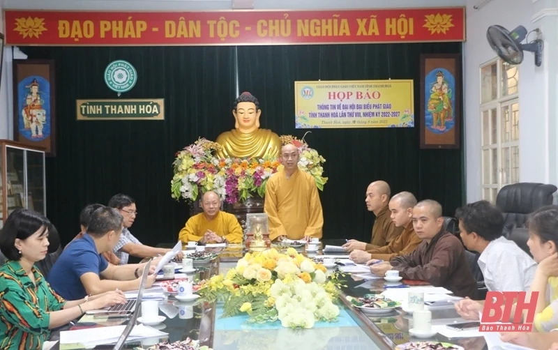 Họp báo thông tin về Đại hội đại biểu Phật giáo tỉnh Thanh Hóa khóa VIII