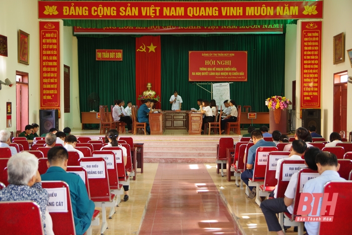 Diễn tập chiến đấu thị trấn Bút Sơn trong khu vực phòng thủ năm 2022