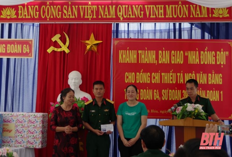 Sư đoàn 390 bàn giao Nhà đồng đội cho gia đình Thiếu tá Ngô Văn Bằng