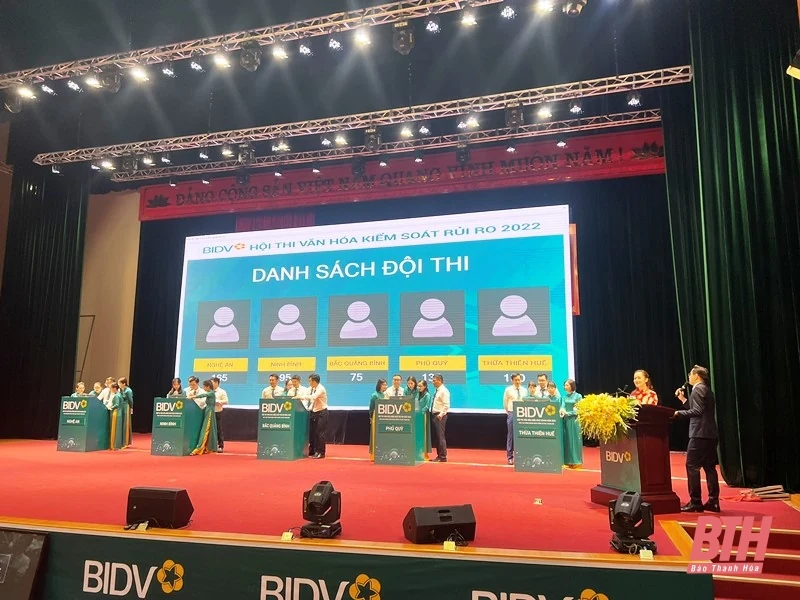 BIDV tổ chức hội thi văn hóa kiểm soát rủi ro năm 2022 khu vực đồng bằng sông Hồng và Bắc Trung bộ