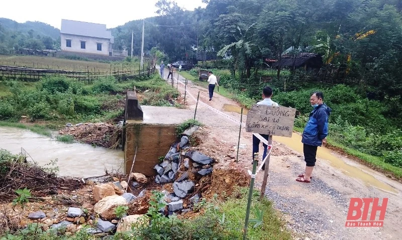 Mưa lớn kéo dài gây nhiều thiệt hại trên địa bàn huyện Thường Xuân
