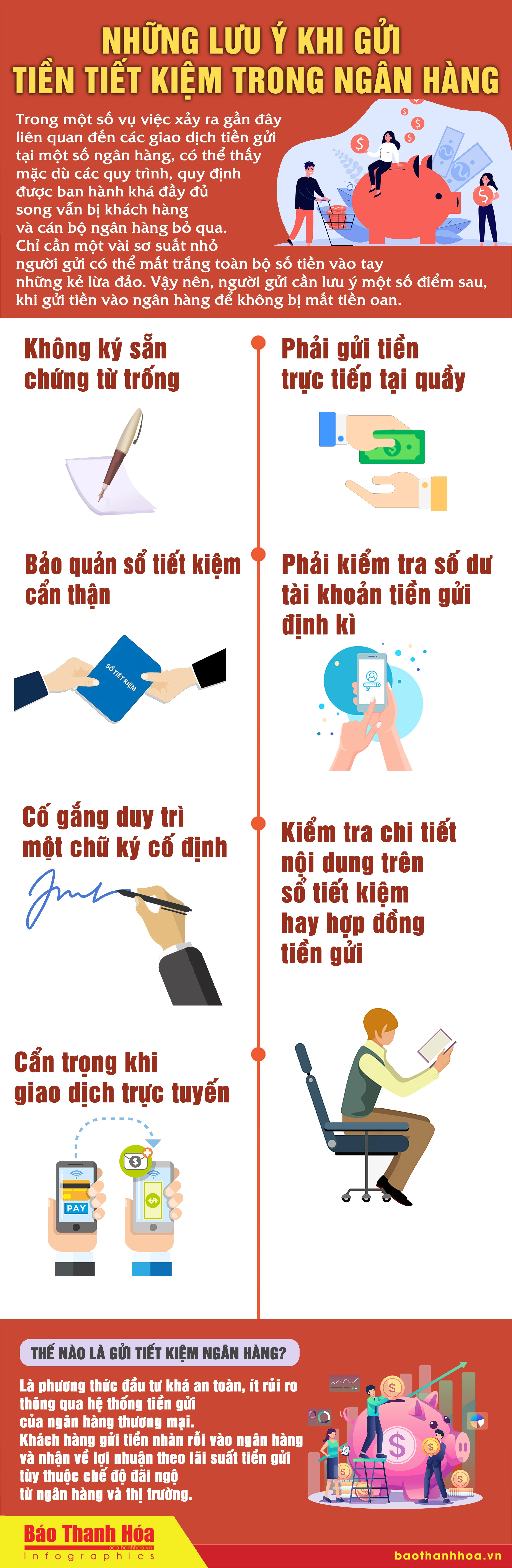 Những lưu ý khi gửi tiền tiết kiệm trong ngân hàng